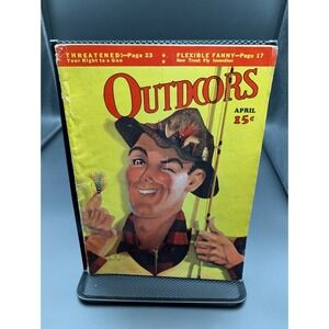 Vintage Outdoors Magazine April 1941 C. Robert Perrin Cover Fishing Hunting